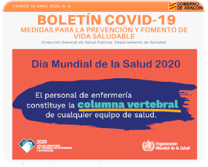 Tercera Edición del Boletín COVID-19 de la Dirección General de Salud pública del Gobierno de Aragón